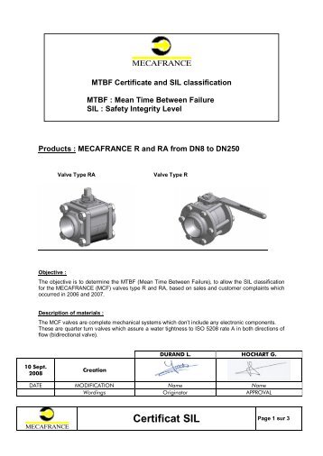 Certificat SIL - avintos