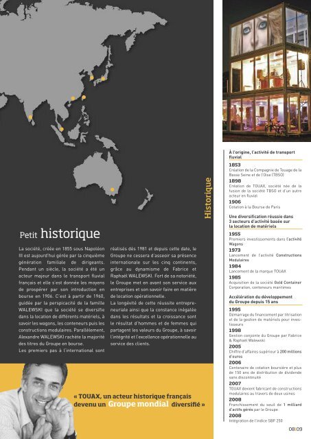 Rapport annuel 2010 (PDF non interactif) - touax group