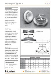 IndblÃ¦sningsventil type DVS-P - KLIMATEK Ventilationsmateriel