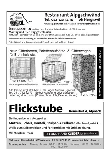 Stellen - Nidwaldner Blitz