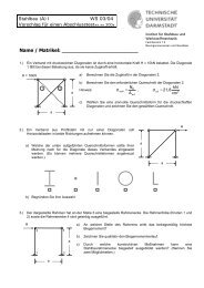 Name / Matrikel: Stahlbau