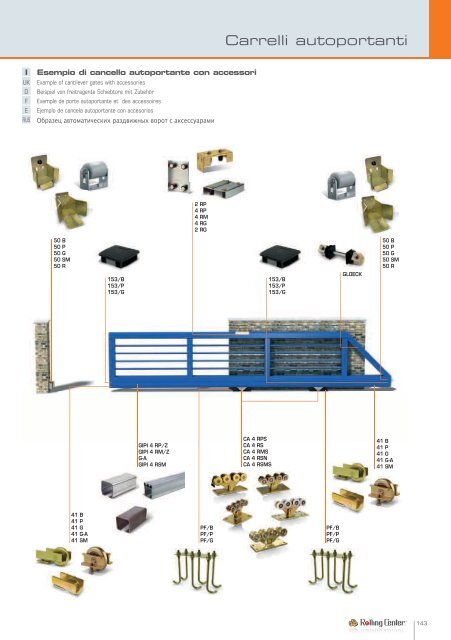 Carrelli autoportanti - Rolling Center