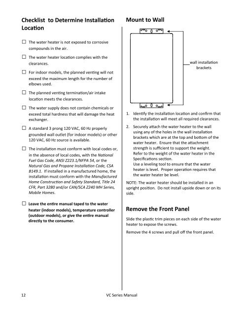 Checklist to Determine