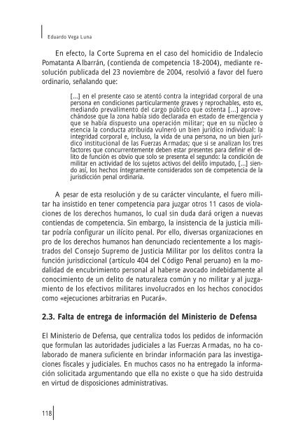 El legado de la verdad: La justicia penal en la transiciÃ³n peruana