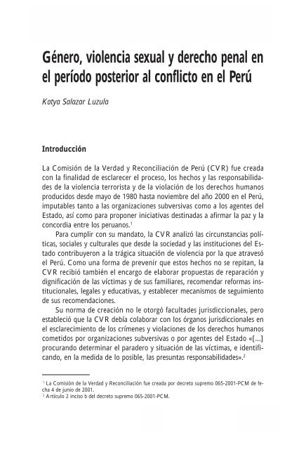 El legado de la verdad: La justicia penal en la transiciÃ³n peruana