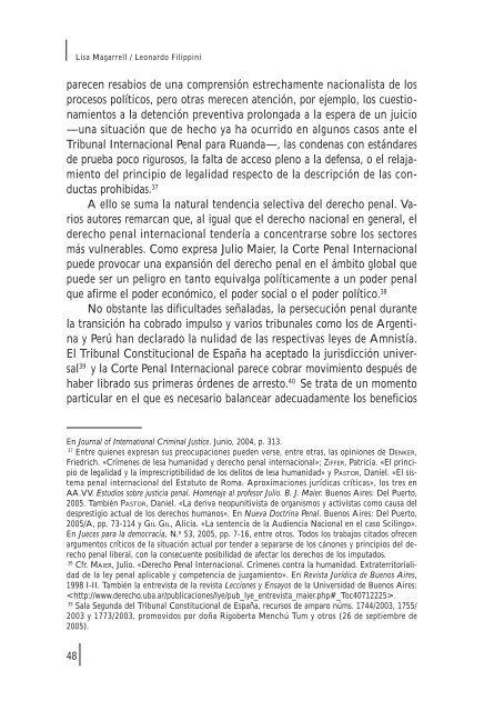 El legado de la verdad: La justicia penal en la transiciÃ³n peruana