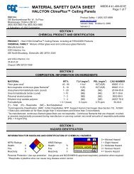 MATERIAL SAFETY DATA SHEET - Kenroc Building Materials