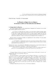 les lectures Ã  clefs ou l'invention du sens littÃ©ral - UniversitÃ© ...