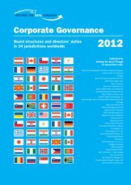 Corporate Governance - Weil, Gotshal & Manges