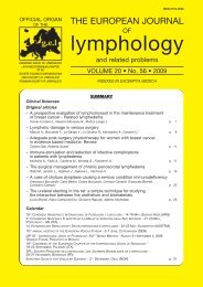related lymphedema - European Society of Lymphology