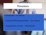 IDOT PCOM Presentation