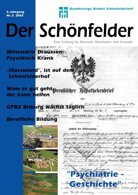 “Psychiatrie - Geschichte“ - Barmherzige Brüder Schönfelderhof