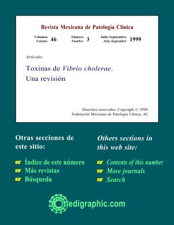 Toxinas de Vibrio cholerae. Una revisiÃ³n - edigraphic.com