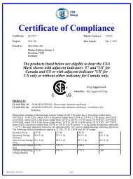 Certificate of Compliance - Aleo Solar