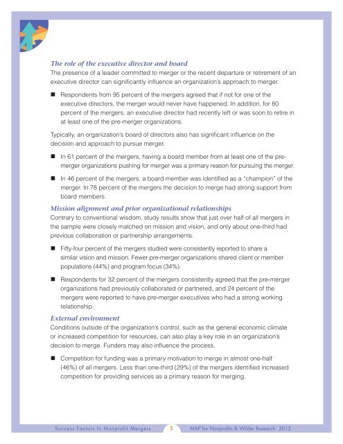 Success Factors in Nonprofit Mergers - Minnesota Council of ...