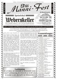 34. Ausgabe - Der Weberskeller