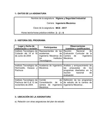 Higiene y Seguridad Industrial