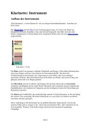 Klarinette: Instrument