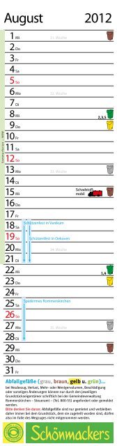 kalender - Rommerskirchen