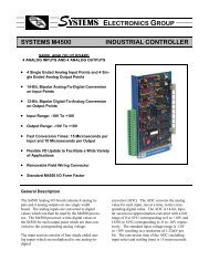 SYSTEMS ELECTRONICS GROUP SYSTEMS ... - Sea-Seg.com