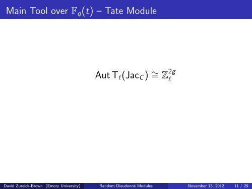 David Zureick-Brown - Rational points and algebraic cycles