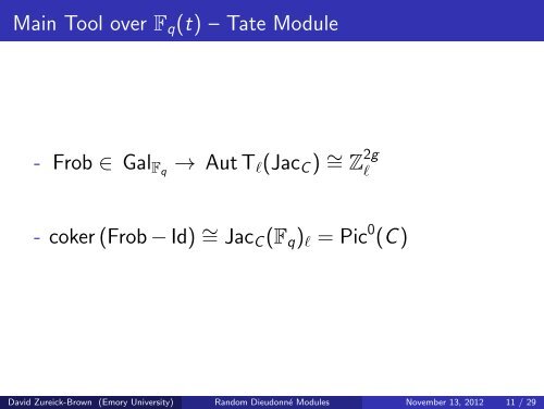 David Zureick-Brown - Rational points and algebraic cycles