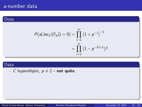 David Zureick-Brown - Rational points and algebraic cycles