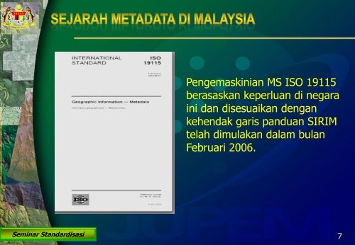 Metadata Implementation - Malaysia Geoportal