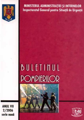 BULETINUL POMPIERILOR Nr. 2 â 2006 - IGSU