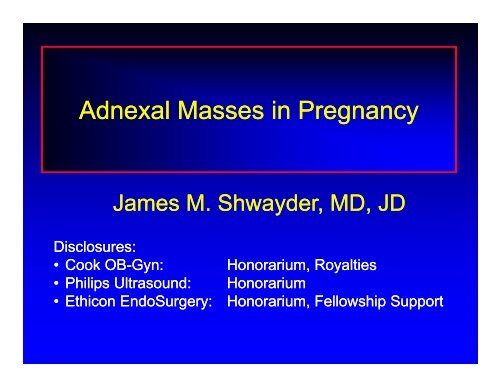 Adnexal Masses in Pregnancy - Cmebyplaza.com