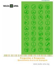 Perguntas e Respostas - World Anti-Doping Agency