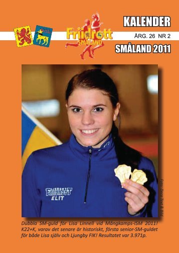 SmFIFs Kalender 2011 - SmÃ¥lands friidrottsfÃ¶rbund