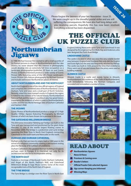 Northumbrian Jigsaws - Jigsaw Puzzles