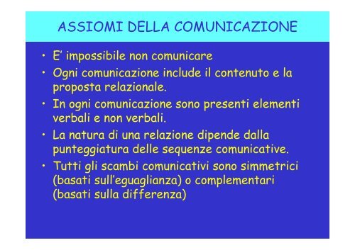 Approccio al counselling - Azienda USL di Ferrara