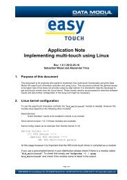 Application Note - Multi-Touch under Linux - Data Modul