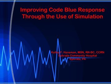 Improving Code Blue Response Through the Use of Simulation