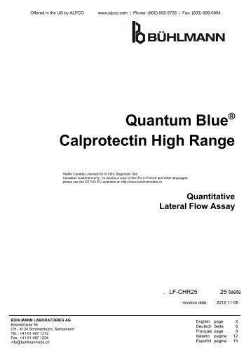 Quantum Blue® Calprotectin High Range