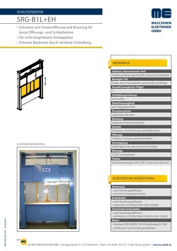 SRG-B1L+EH - Maschinen-Elektronik  GmbH