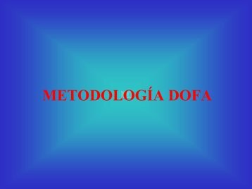 METODOLOGÍA DOFA - Comisión Latinoamericana de Aviación Civil