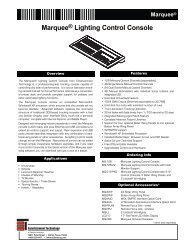 MarqueeÂ® Lighting Control Console