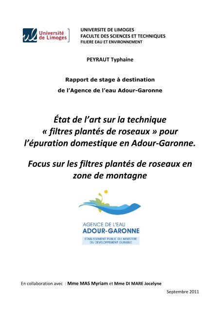 filtres plantés de roseaux - Agence de l'eau Adour-Garonne