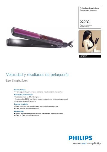 HP4666/00 Philips Plancha para el cabello