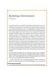 Aby Warburg e il dramma barocco - Aisthesis - Rivista di Estetica ...