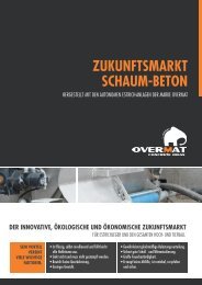 ZUKUNFTSMARKT SCHAUM-BETON OVERMAT - Ormet