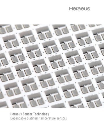 Platinum temperature sensor Type C - Heraeus Sensor Technology
