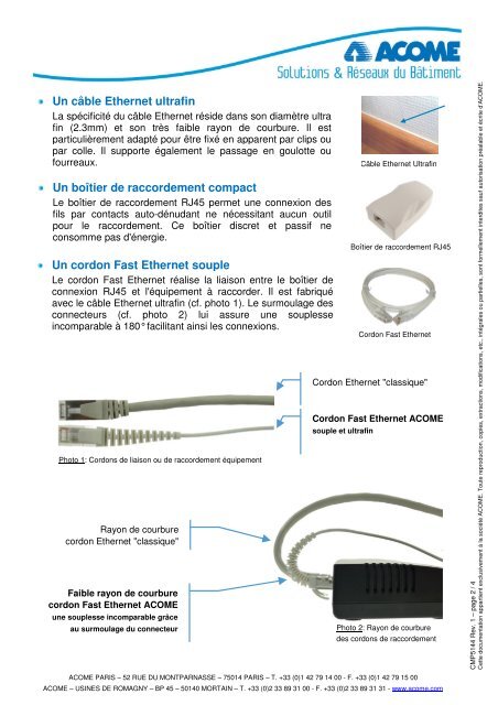 Brochure commerciale PDF - Touslescables.com