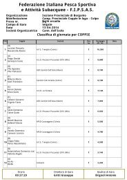 Federazione Italiana Pesca Sportiva e AttivitÃ  ... - Fipsasbg.it