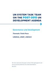 Governance and development by UNDESA, UNDP, UNESCO