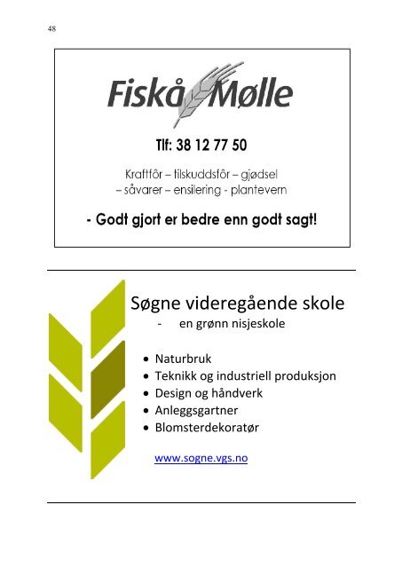 Forsøksmelding 2011 - Norsk Landbruksrådgiving Agder