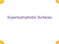 Superhydrophobic Surfaces - Lawrence Hall of Science